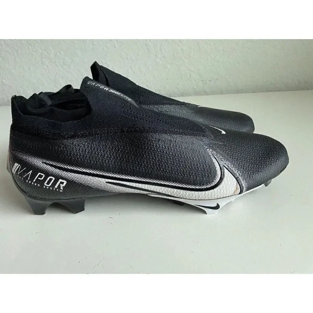 Nike Vapor Edge Elite 360 Flyknit Football Cleats Black CV6282-009 Men’s Sz 14.5